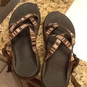 Brown and tan Chaco sandal Size W9